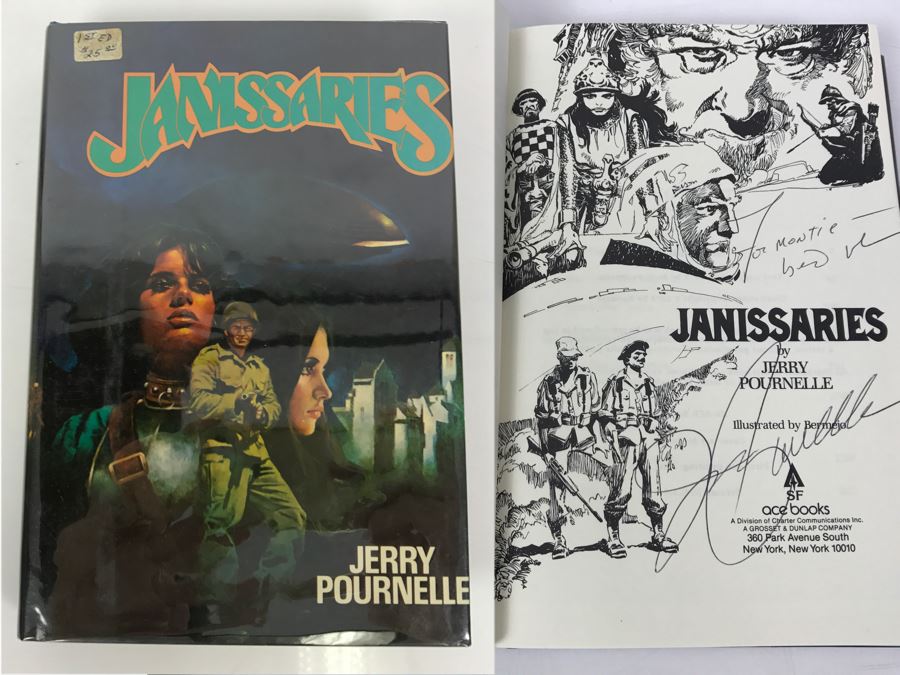 Signed First Printing 1979 Hardcover Book JANISSARIES By Jerry Pournelle [Photo 1]