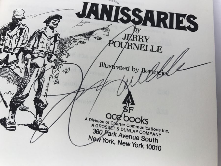 Signed First Printing 1979 Hardcover Book JANISSARIES By Jerry Pournelle [Photo 8]