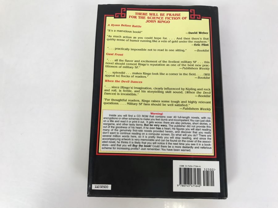 Signed First Printing 2003 Hardcover Book There Will Be Dragons By John Ringo [Photo 4]
