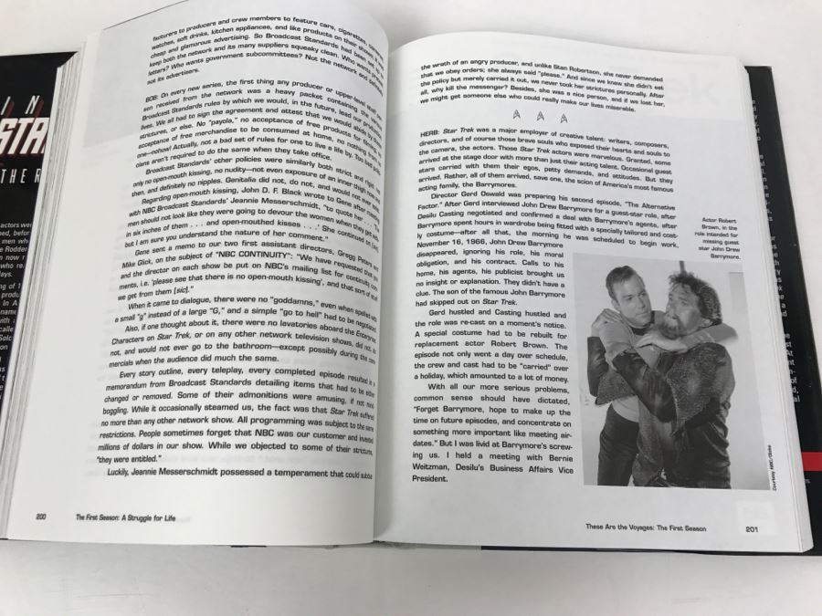 Signed First Printing 1996 Hardcover Book Inside STAR TREK The Real Story By Herbert F. Solow And Robert H. Justman (Signed By Both Authors) [Photo 13]