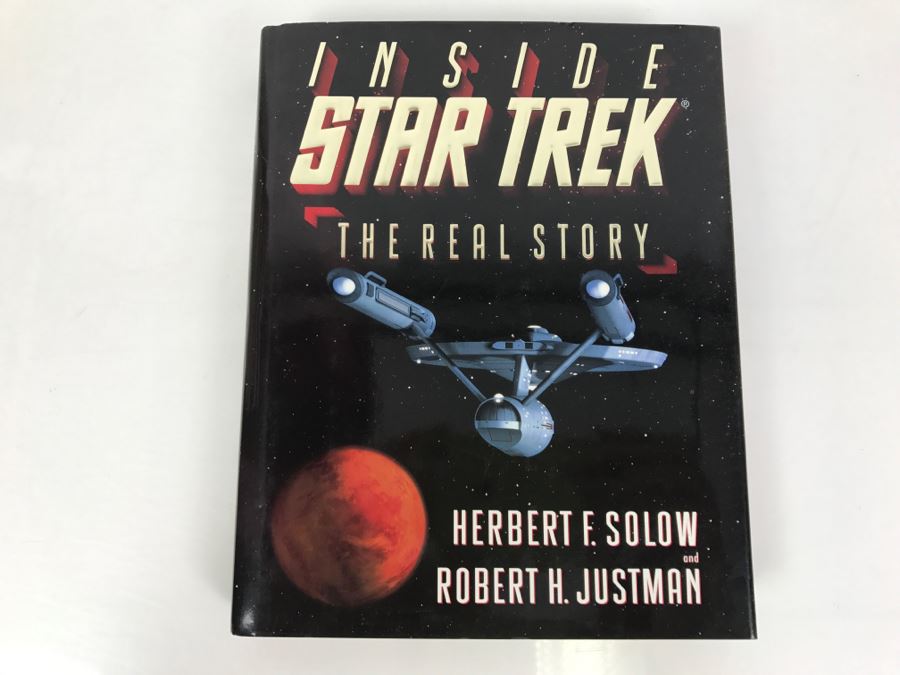 Signed First Printing 1996 Hardcover Book Inside STAR TREK The Real Story By Herbert F. Solow And Robert H. Justman (Signed By Both Authors) [Photo 2]