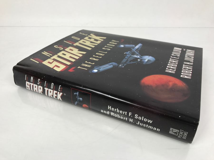 Signed First Printing 1996 Hardcover Book Inside STAR TREK The Real Story By Herbert F. Solow And Robert H. Justman (Signed By Both Authors) [Photo 3]