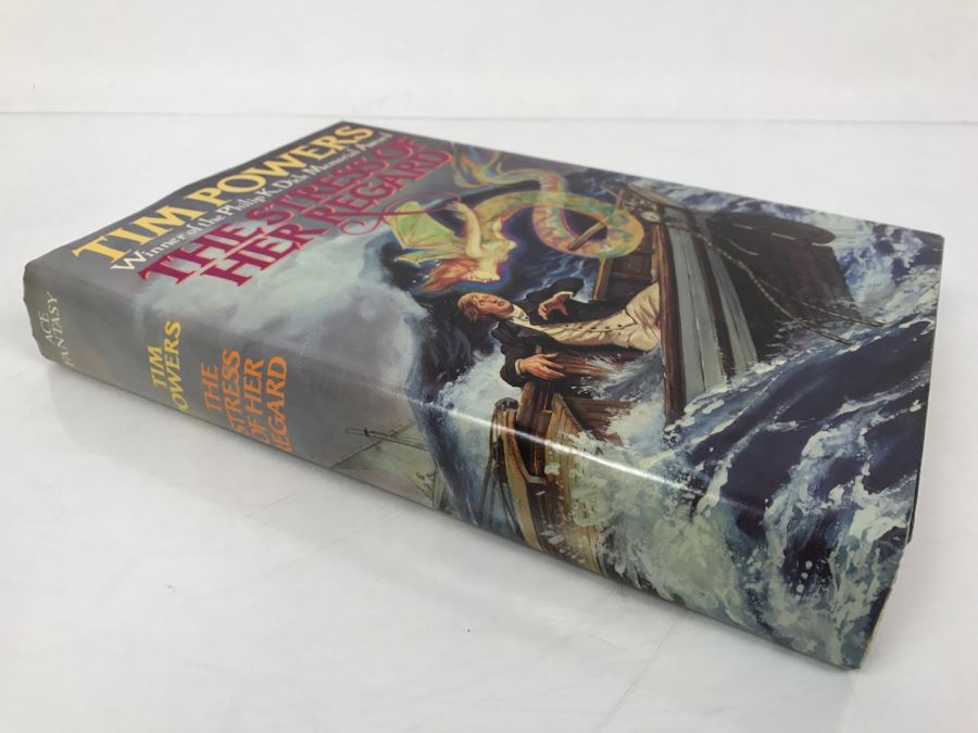 Signed First Edition 1989 Hardcover Book The Stress Of Her Regard By Tim Powers [Photo 3]