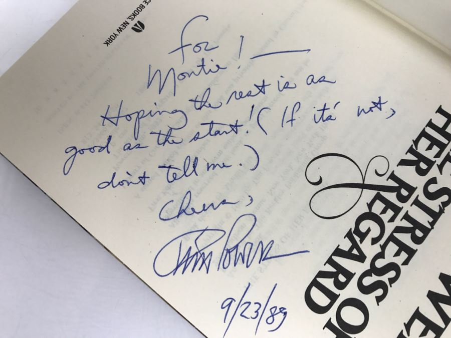 Signed First Edition 1989 Hardcover Book The Stress Of Her Regard By Tim Powers [Photo 7]