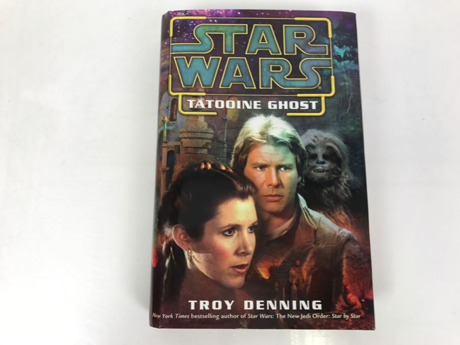 Signed First Edition 2003 Hardcover Book STAR WARS Tatooine Ghost By Troy Denning [Photo 2]