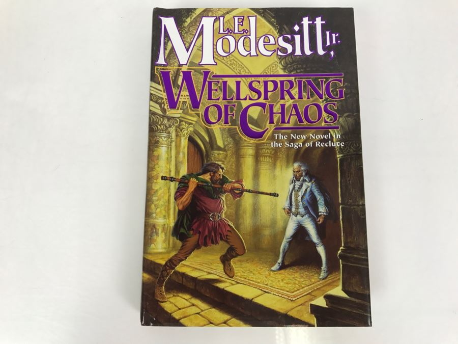 Signed First Edition 2004 Hardcover Book Wellspring Of Chaos: A Recluce Novel By L.E. Modesitt, Jr. [Photo 8]
