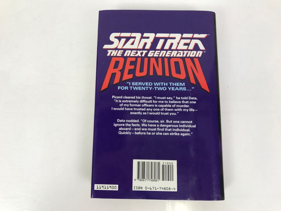 Signed First Printing 1991 Hardcover Book STAR TREK The Next Generation Reunion By Michael Jan Friedman [Photo 4]