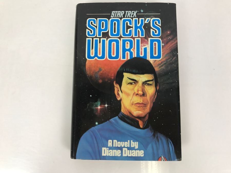 Signed First Trade Printing 1988 Hardcover Book STAR TREK Spock's World A Novel By Diane Duane [Photo 2]