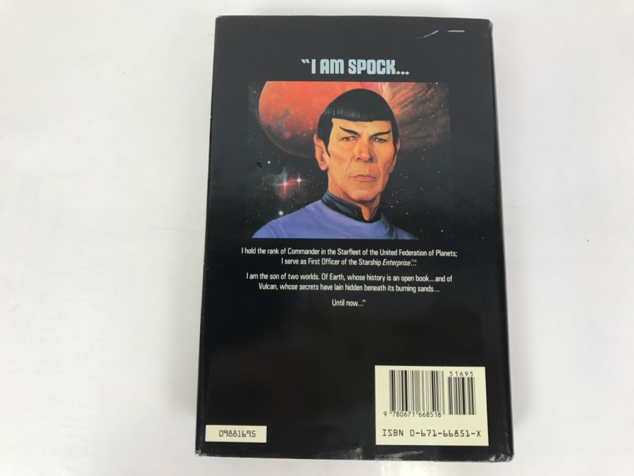 Signed First Trade Printing 1988 Hardcover Book STAR TREK Spock's World A Novel By Diane Duane [Photo 4]
