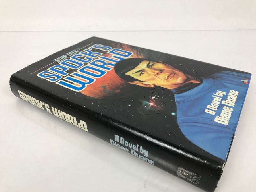 Signed First Trade Printing 1988 Hardcover Book STAR TREK Spock's World A Novel By Diane Duane [Photo 3]