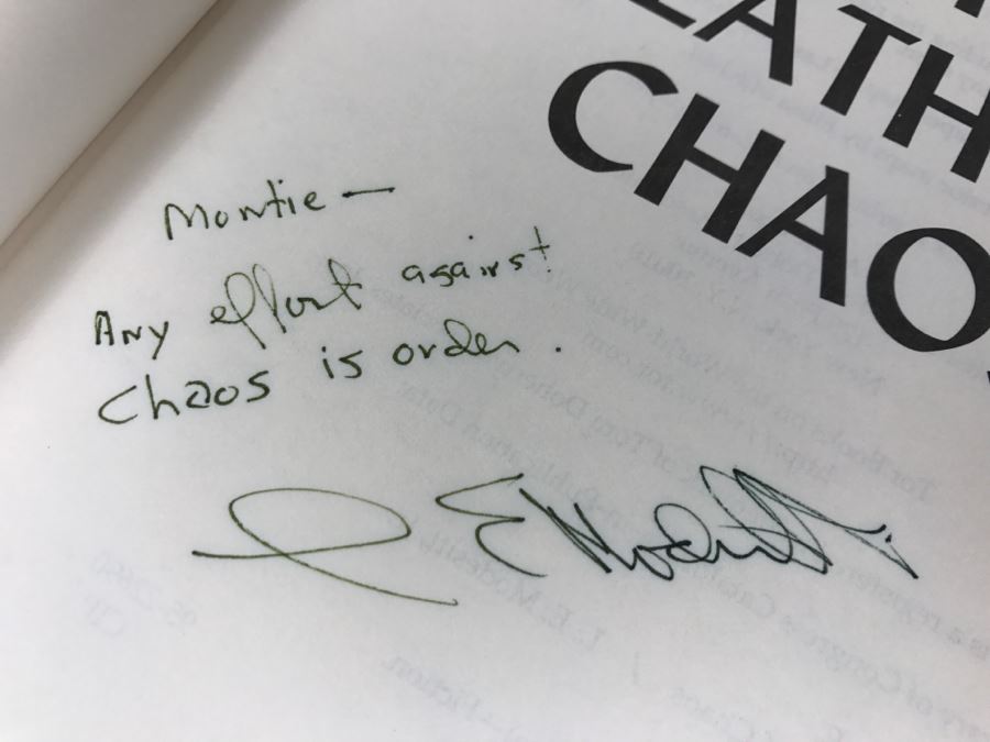 Signed First Edition 1995 Hardcover Book The Death Of Chaos By L.E. Modesitt, Jr. [Photo 6]