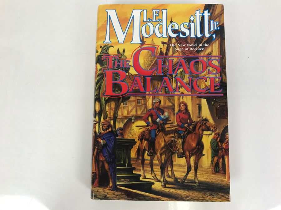 Signed First Edition 1997 Hardcover Book The Chaos Balance By L.E. Modesitt, Jr. [Photo 2]
