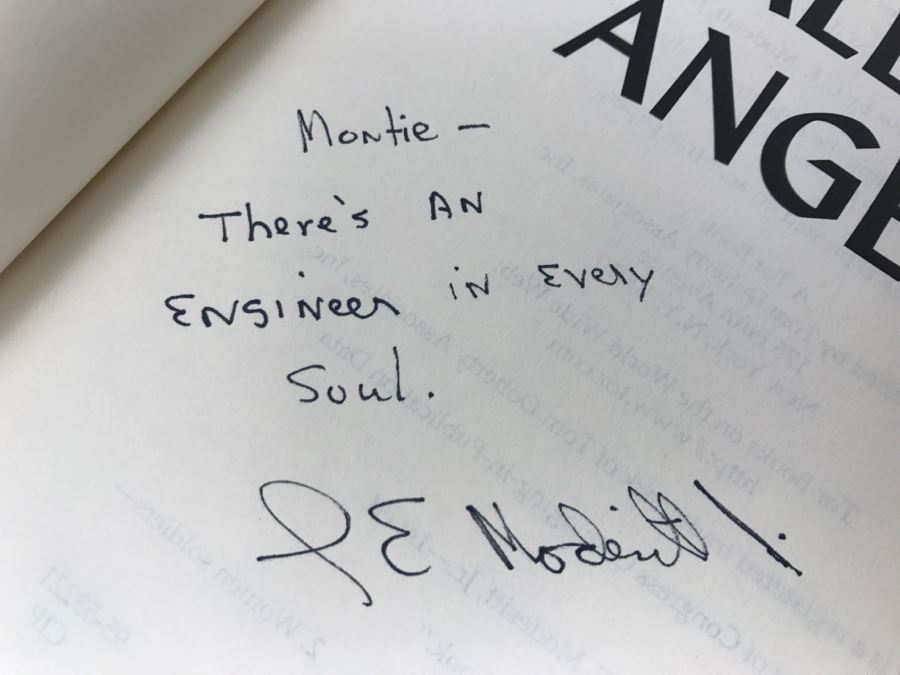 Signed First Edition 1996 Hardcover Book Fall Of Angels By L.E. Modesitt, Jr. [Photo 6]