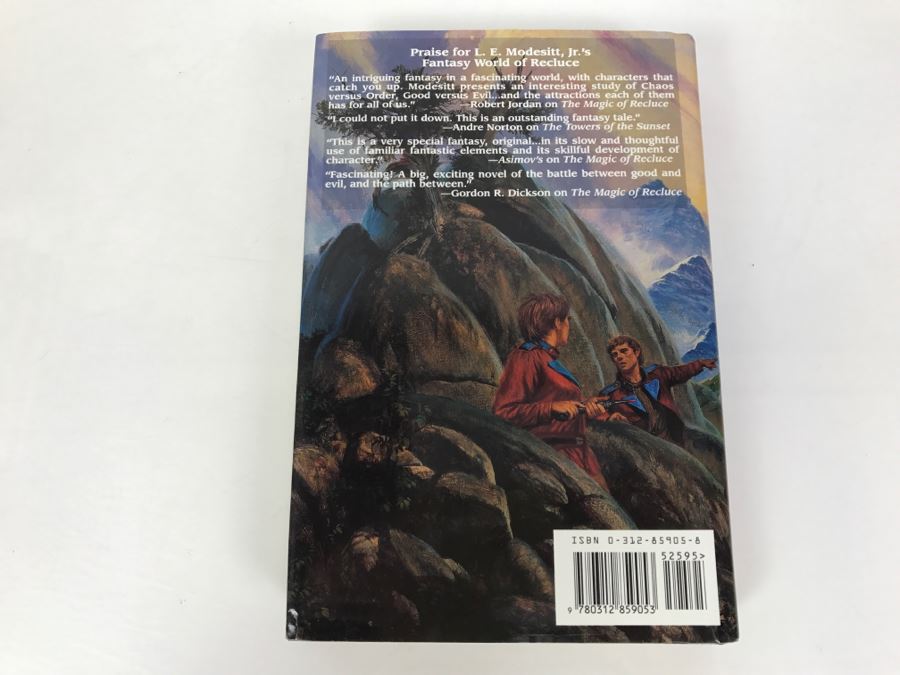 Signed First Edition 1996 Hardcover Book Fall Of Angels By L.E. Modesitt, Jr. [Photo 3]