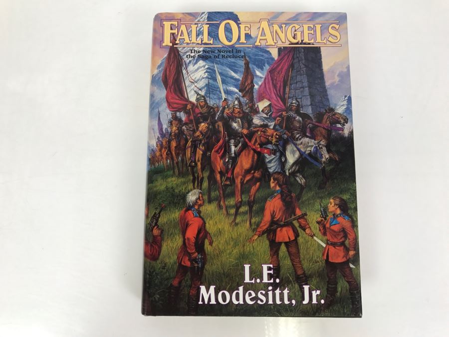 Signed First Edition 1996 Hardcover Book Fall Of Angels By L.E. Modesitt, Jr. [Photo 9]