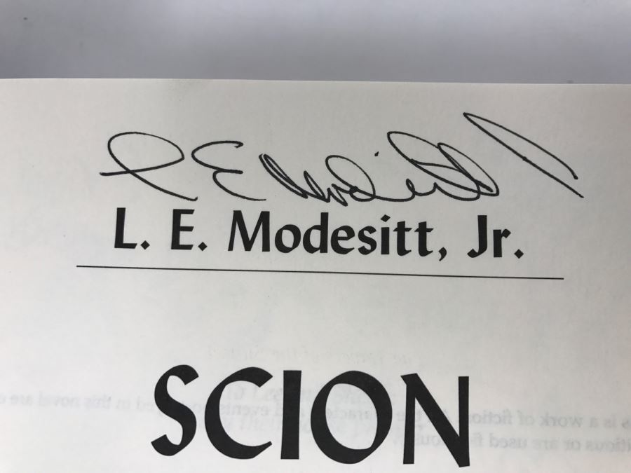 Signed First Edition 2000 Hardcover Book Scion Of Cyador By L.E. Modesitt, Jr. [Photo 7]