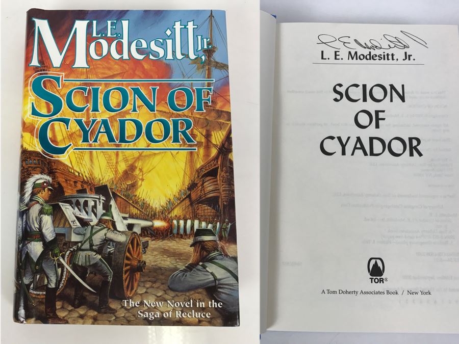 Signed First Edition 2000 Hardcover Book Scion Of Cyador By L.E. Modesitt, Jr. [Photo 1]