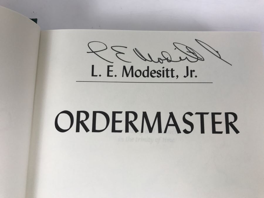 Signed First Edition 2005 Hardcover Book Ordermaster From Saga Of Recluce By L.E. Modesitt, Jr. [Photo 6]
