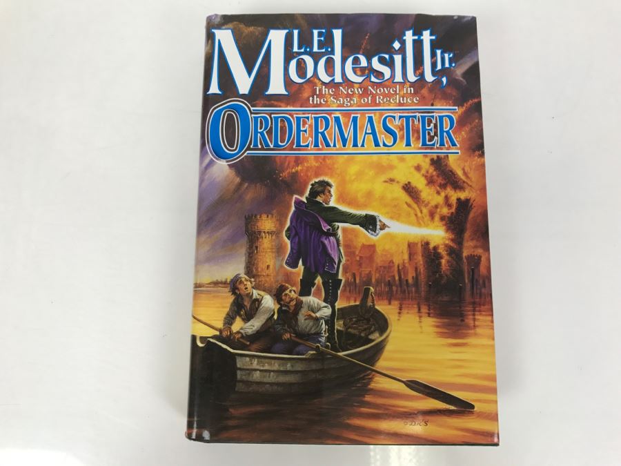 Signed First Edition 2005 Hardcover Book Ordermaster From Saga Of Recluce By L.E. Modesitt, Jr. [Photo 2]