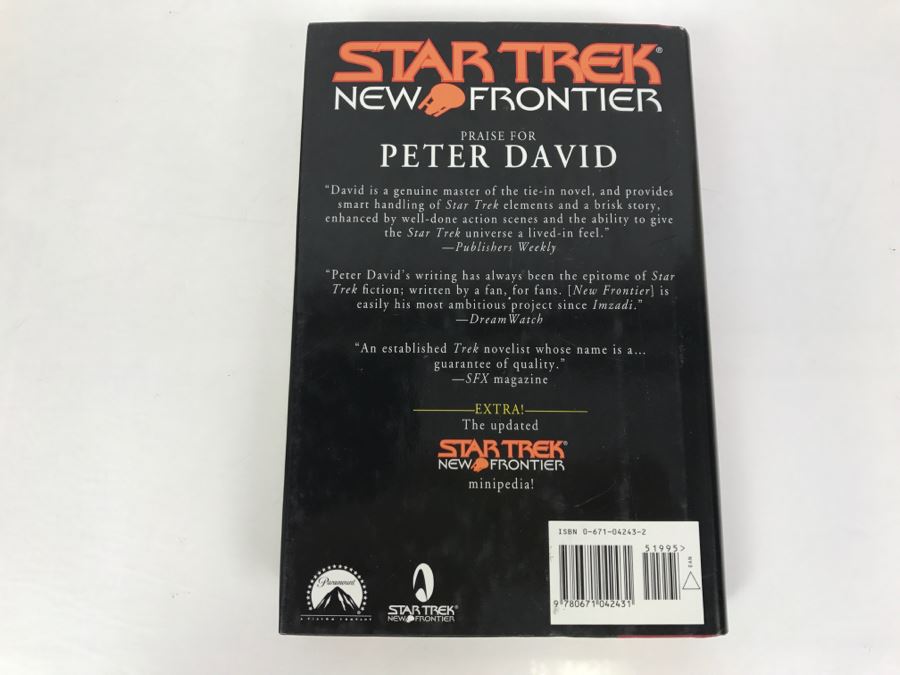 Signed First Printing 2000 Hardcover Book STAR TREK New Frontier Excalibur Restoration By Peter David [Photo 4]