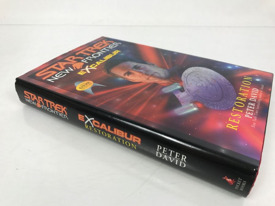 Signed First Printing 2000 Hardcover Book STAR TREK New Frontier Excalibur Restoration By Peter David [Photo 3]