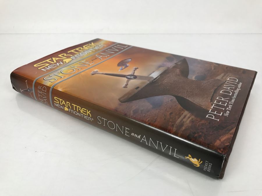 Signed First Edition 2003 Hardcover Book STAR TREK New Frontier Stone And Anvil By Peter David [Photo 3]