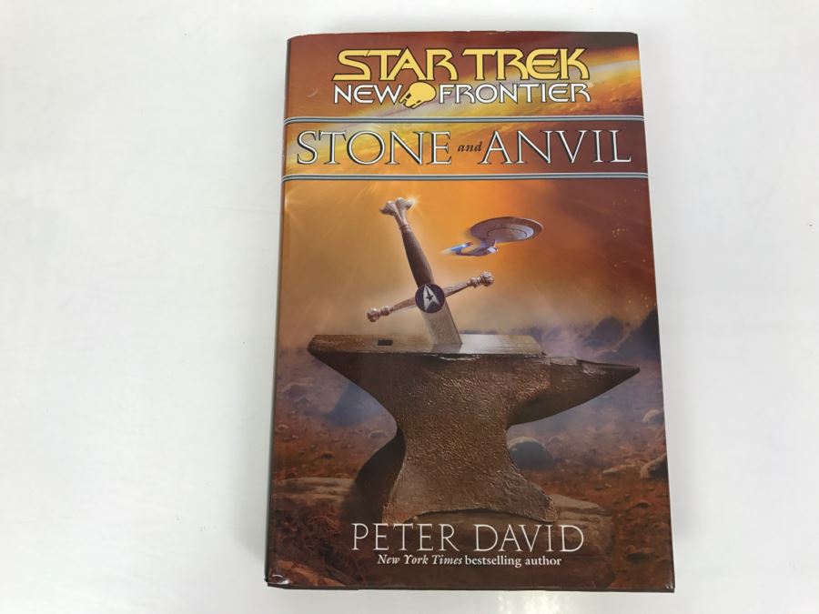 Signed First Edition 2003 Hardcover Book STAR TREK New Frontier Stone And Anvil By Peter David [Photo 2]