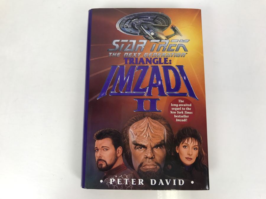 Signed First Printing 1998 Hardcover Book STAR TREK The Next Generation Triangle: IMZADI II By Peter David [Photo 2]