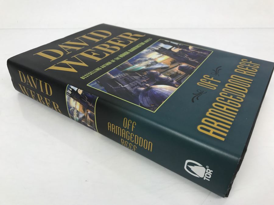 Signed First Edition 2007 Hardcover Book Off Armageddon Reef By David Weber [Photo 3]
