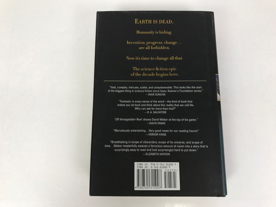 Signed First Edition 2007 Hardcover Book Off Armageddon Reef By David Weber [Photo 4]