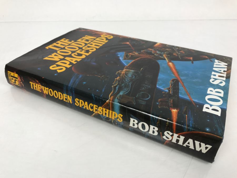 Signed Hardcover Book The Wooden Spaceships By Bob Shaw [Photo 2]