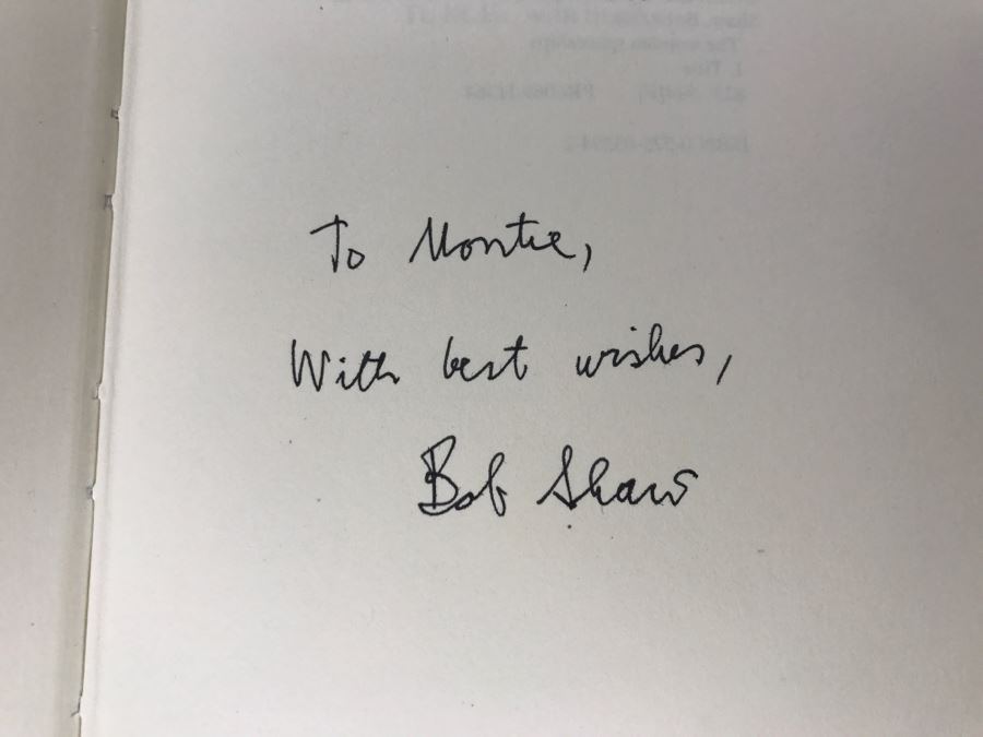 Signed Hardcover Book The Wooden Spaceships By Bob Shaw [Photo 6]