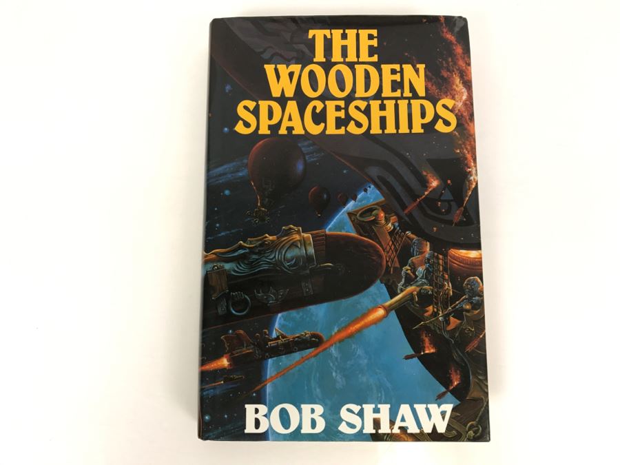 Signed Hardcover Book The Wooden Spaceships By Bob Shaw [Photo 9]