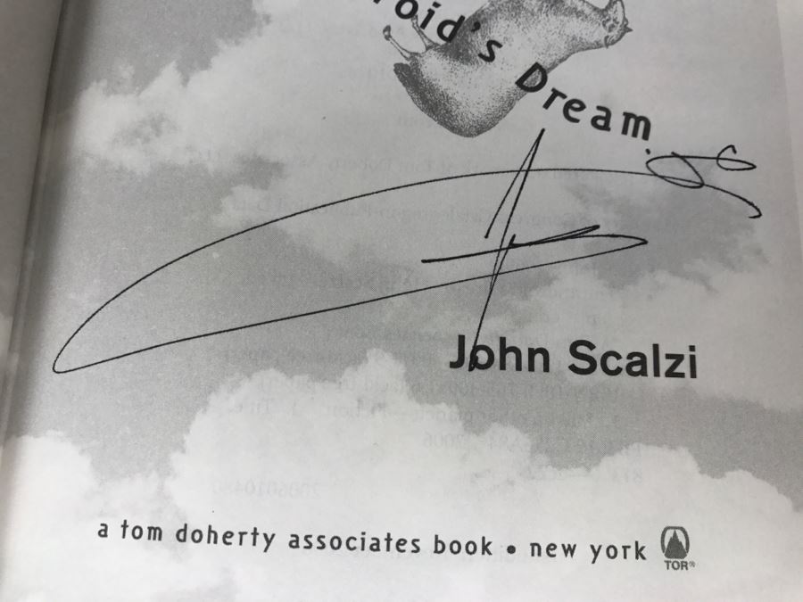 Signed First Edition 2006 Hardcover Book The Android's Dream By John Scalzi [Photo 7]