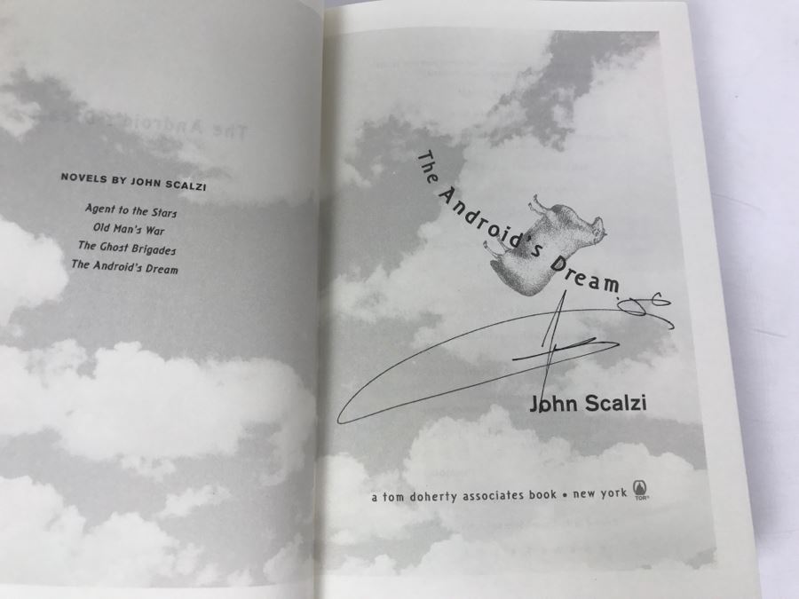 Signed First Edition 2006 Hardcover Book The Android's Dream By John Scalzi [Photo 5]