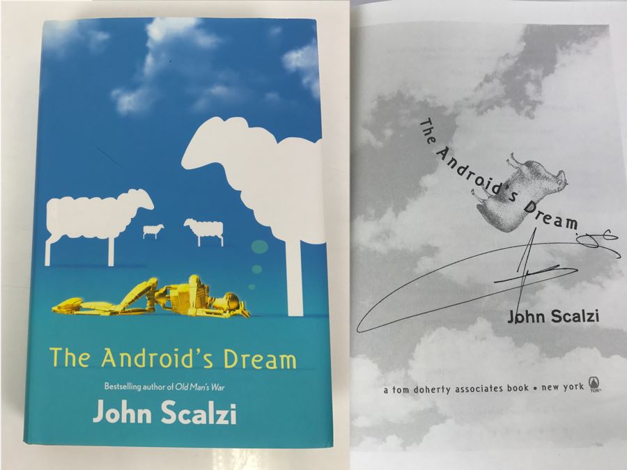 Signed First Edition 2006 Hardcover Book The Android's Dream By John Scalzi