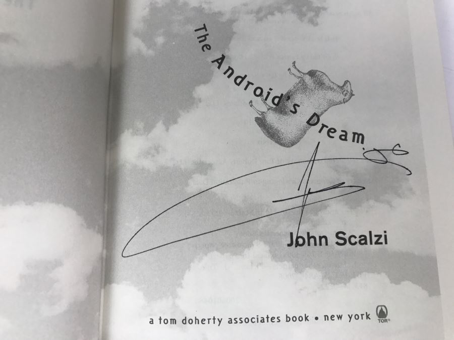 Signed First Edition 2006 Hardcover Book The Android's Dream By John Scalzi [Photo 6]