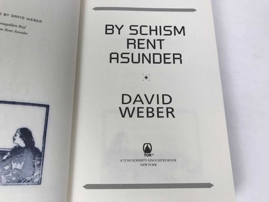 Signed First Edition 2008 Hardcover Book By Schism Rent Asunder By David Weber [Photo 8]