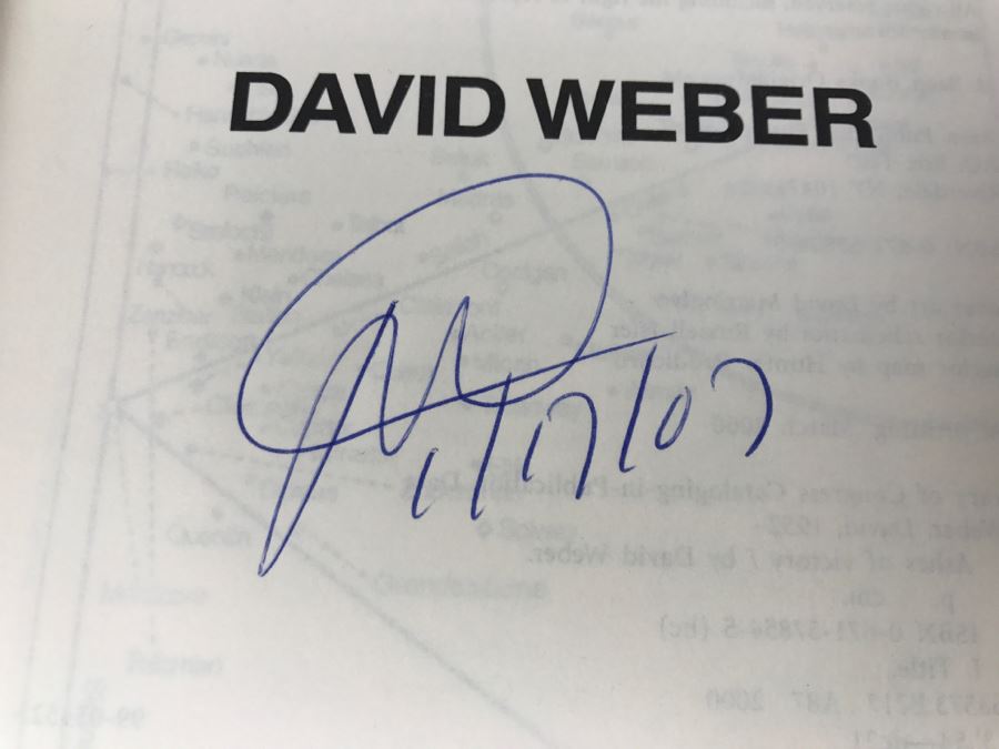 Signed First Printing 2000 Hardcover Book Ashes Of Victory By David Weber [Photo 6]