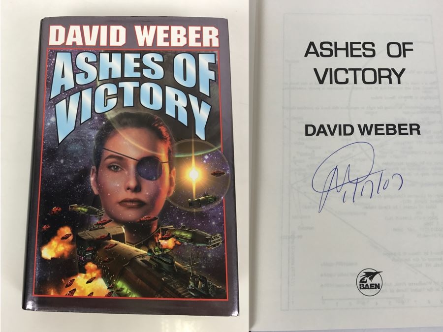 Signed First Printing 2000 Hardcover Book Ashes Of Victory By David Weber