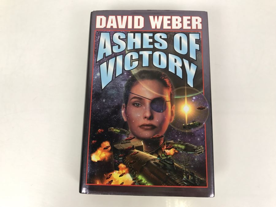 Signed First Printing 2000 Hardcover Book Ashes Of Victory By David Weber [Photo 2]