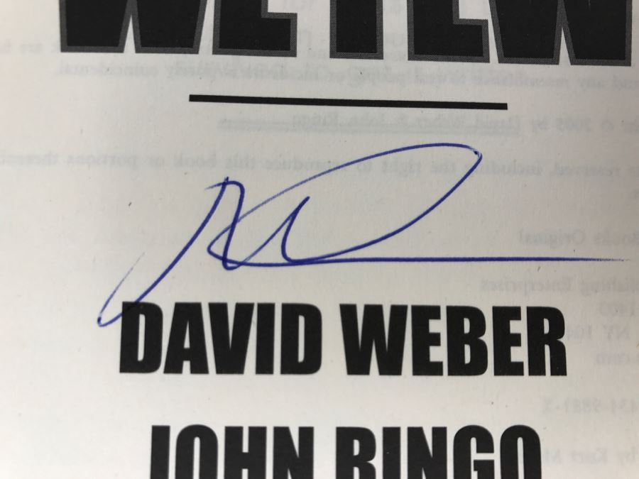 Signed First Printing 2005 Hardcover Book We Few By David Weber And John Ringo (Signed By Both Authors) [Photo 8]