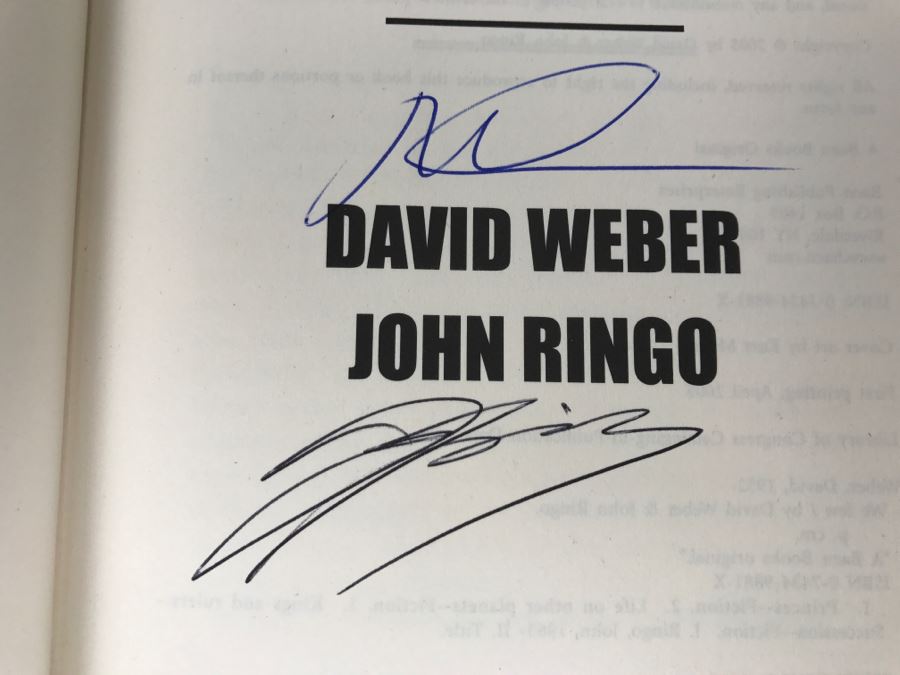 Signed First Printing 2005 Hardcover Book We Few By David Weber And John Ringo (Signed By Both Authors) [Photo 7]