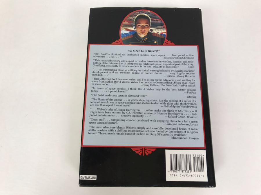 Signed First Printing 1996 Hardcover Book Honor Among Enemies By David Weber [Photo 4]