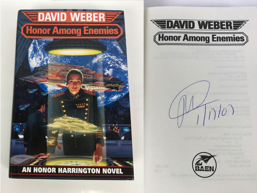 Signed First Printing 1996 Hardcover Book Honor Among Enemies By David Weber