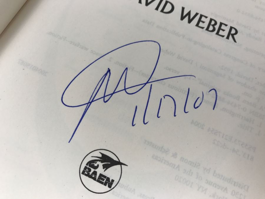 Signed First Printing 2004 Hardcover Book The Shadow Of Saganami By David Weber [Photo 7]