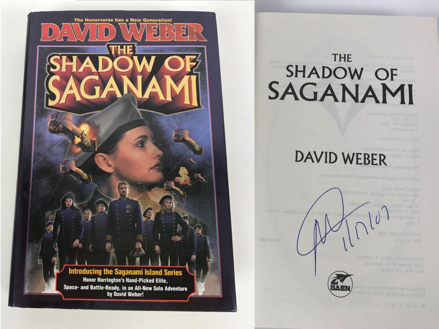 Signed First Printing 2004 Hardcover Book The Shadow Of Saganami By David Weber
