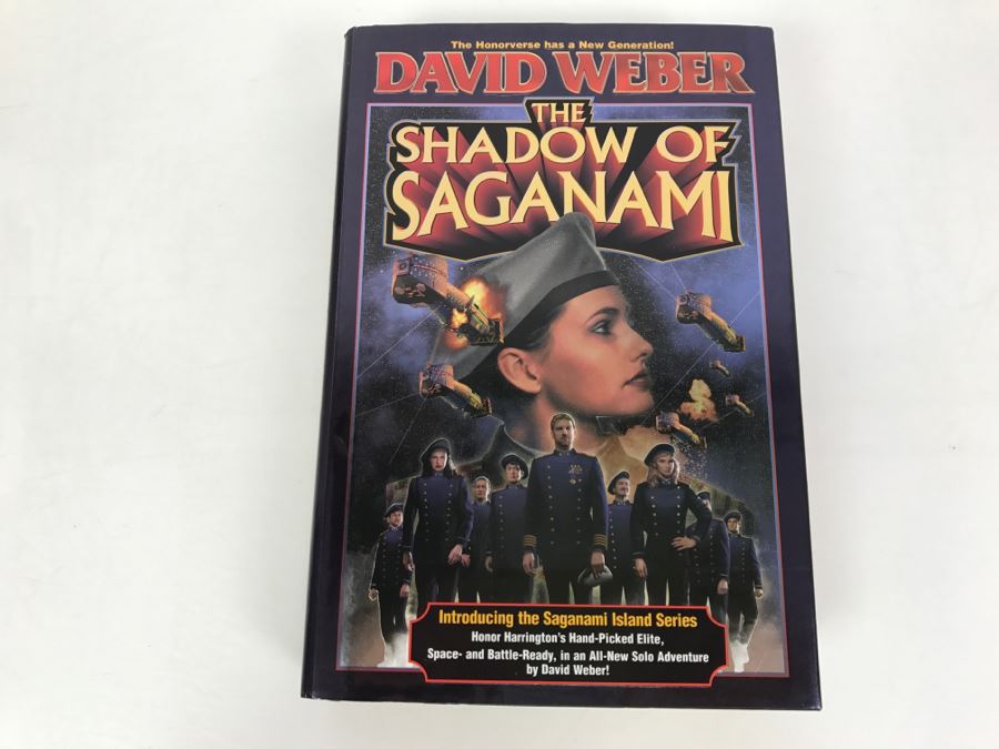Signed First Printing 2004 Hardcover Book The Shadow Of Saganami By David Weber [Photo 2]