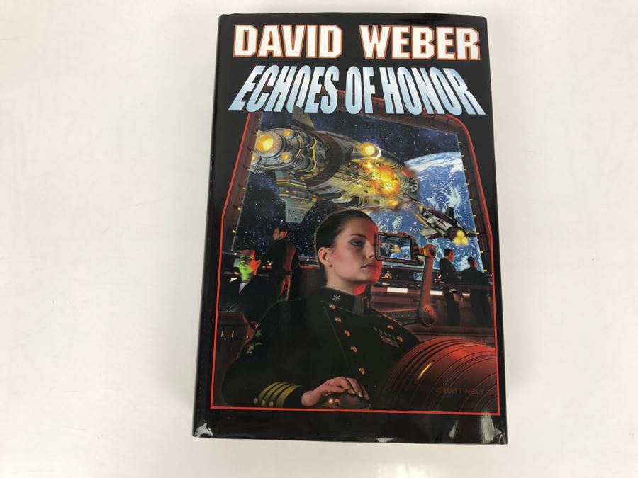 Signed First Printing 1996 Hardcover Book Echoes Of Honor By David Weber [Photo 2]