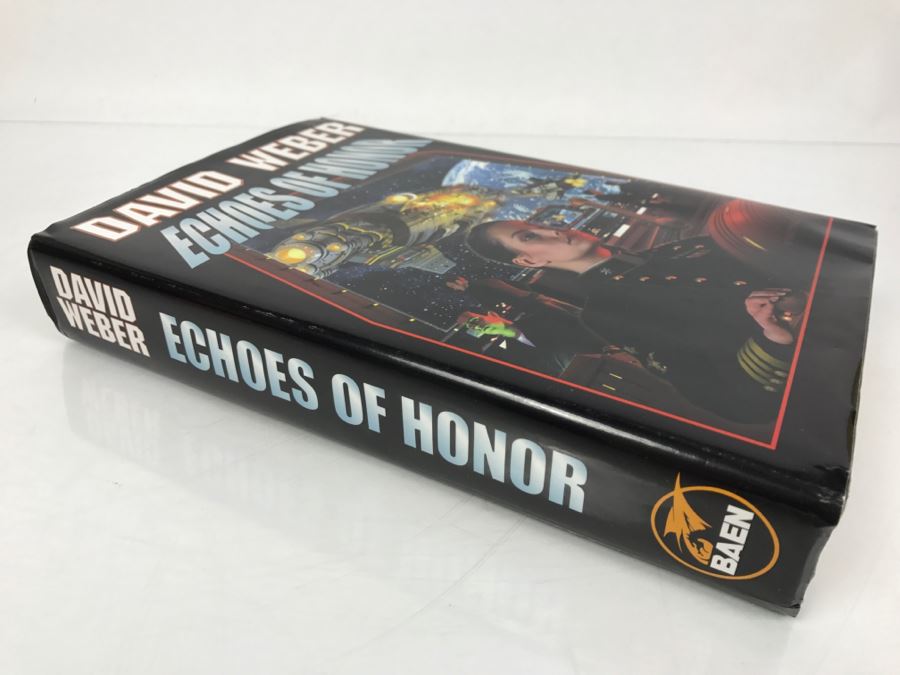 Signed First Printing 1996 Hardcover Book Echoes Of Honor By David Weber [Photo 3]
